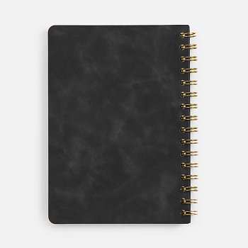 Ежедневник Spiral, недатированный, черный