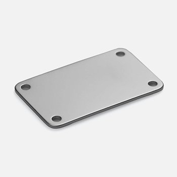 Шильдик металлический Furo, серебристый