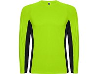 Футболка Shanghai  мужская с длинным рукавом, неоновый зеленый/черный