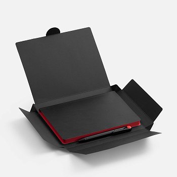 Набор Doppio, черный с красным