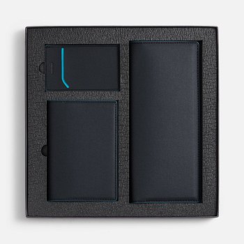 Набор Multimo Simple, черный с бирюзовым