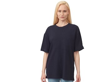 Футболка оверсайз Vienna унисекс , темно-синий