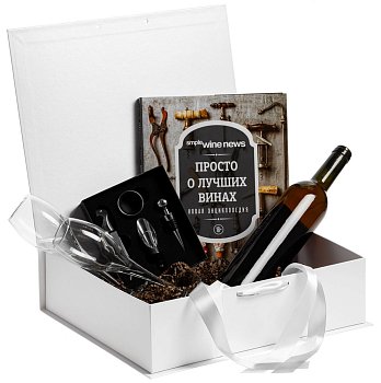 Коробка на лентах Tie Up, белая