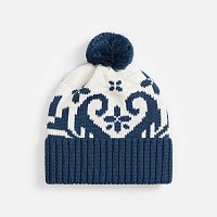 Шапка Wintertude, синяя с белым