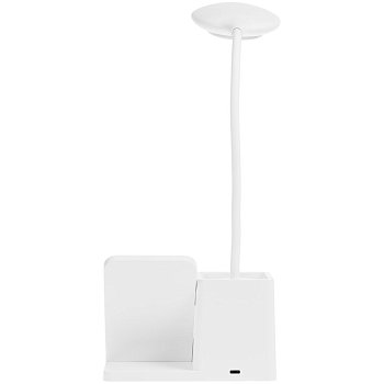 Лампа с органайзером и беспроводной зарядкой writeLight, ver. 2, белая