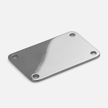 Шильдик металлический Furo, серебристый глянцевый