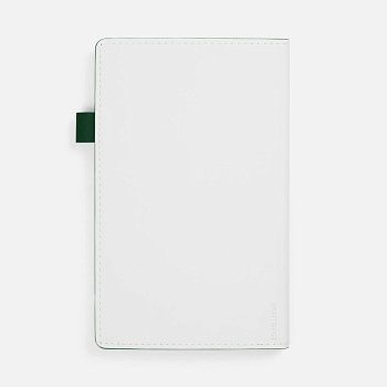Ежедневник White Shall, недатированный, бело-зеленый